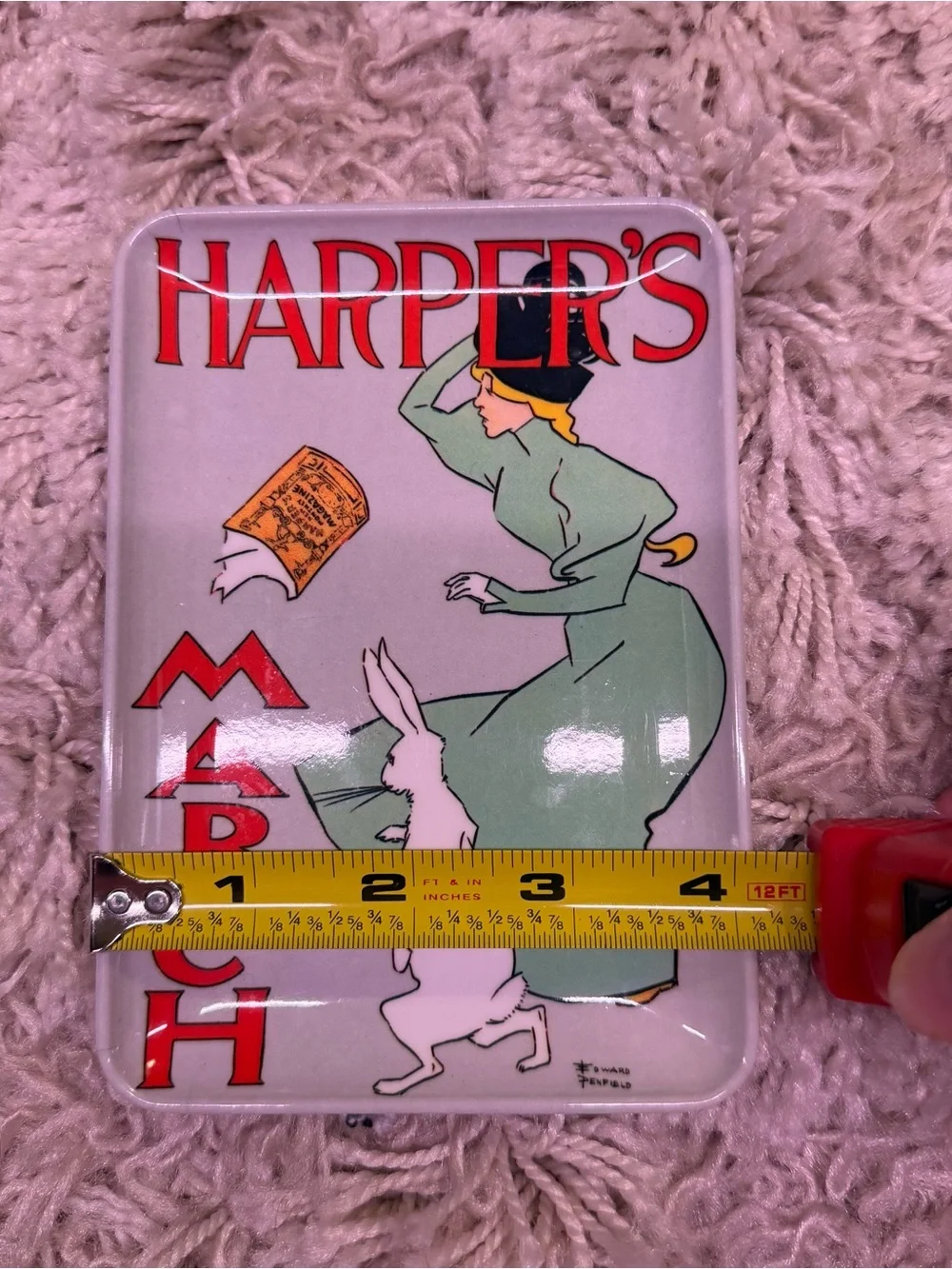 Vintage Mebel Harper’s March Edward Penfield Melamine Tray Made in Italy
